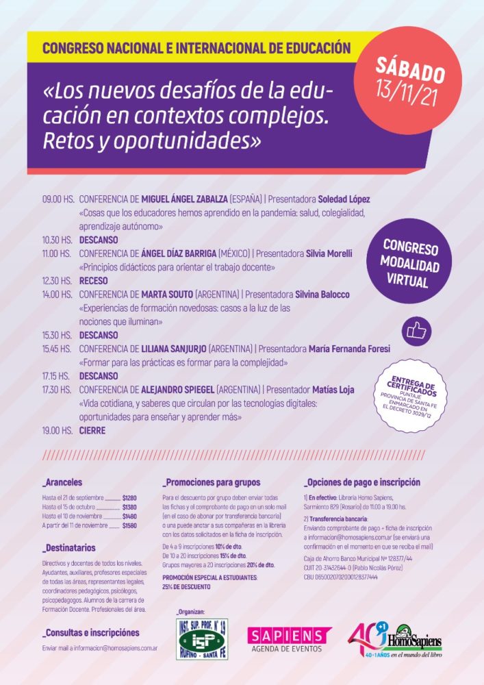 Congreso Nacional e Internacional de Educación – Instituto Superior de ...